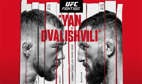 Yan Vs Dvalishvili UFC Fight Night TV Streaming Sur Quelle Chaine