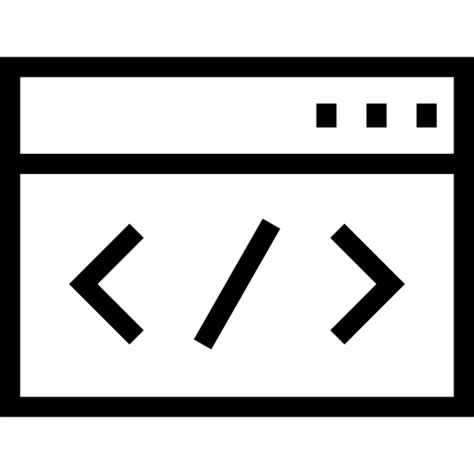 Coding Basic Miscellany Lineal Icon