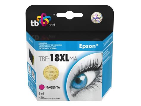 Tusz TB PRINT TBE 18XLMA Purpurowy 9 Ml C13T18134010 TB Print