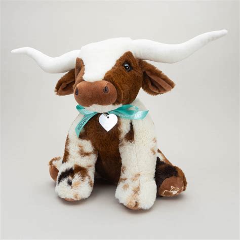 Large Texas Highland Cm Cow With Personalised Heart By Jomanda Soft