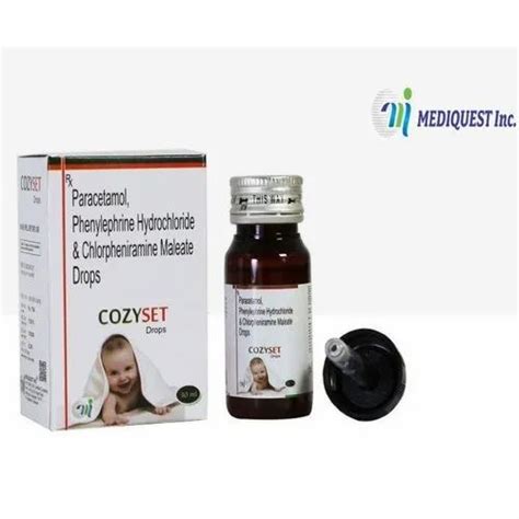 Mediquest Inc Paracetamol Phenylephrine Chlorpheniramine Maleate Drops Packaging Type Box