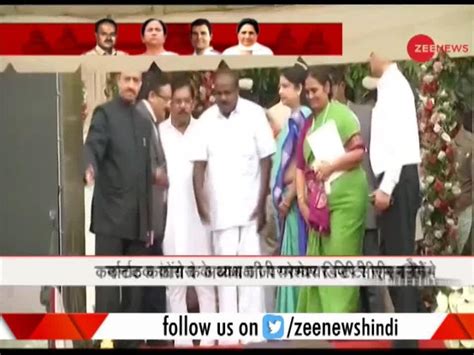 Kumaraswamy Takes Oath As Karnataka Cm Parameshwara Deputy Cm Zee News