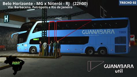 Mapa Rbr Expresso Guanabara Linha Belo Horizonte Mg X Niter I