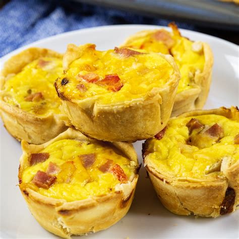 Mini Ham and Cheese Quiche - Spicy Southern Kitchen