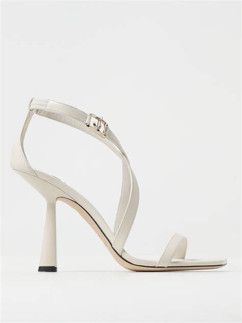 Jimmy Choo Outlet Shoes Woman Yellow Cream Jimmy Choo Heeled