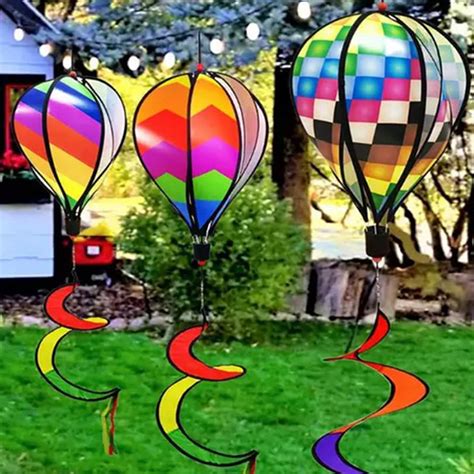 Evergreen Hot Air Balloon Wind Spinner At Bambi Foust Blog