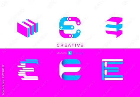 Letter E, modern alphabet, fonts, characters design, vector ...