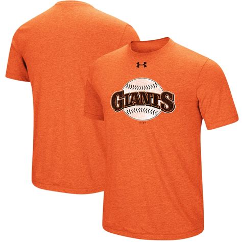 Mens San Francisco Giants Under Armour Heathered Orange Cooperstown