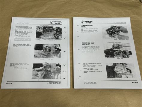 3 Hole Official Service Shop Repair Manual 1984 Honda Elite 125 CH125