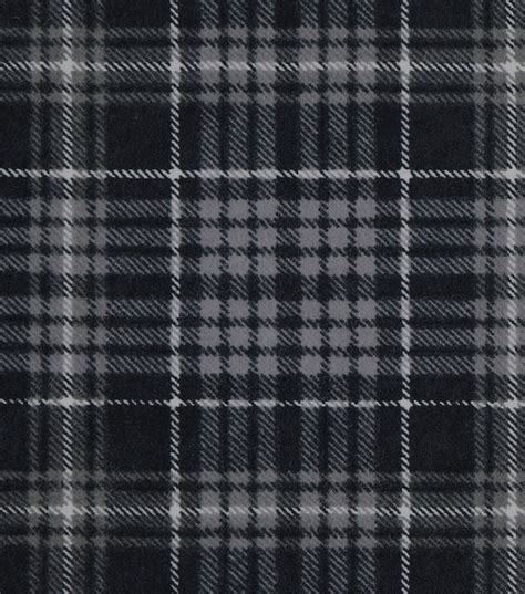 Black And Gray Plaid Snuggle Flannel Fabric Joann Flannel Fabric Gray Plaid Fabric