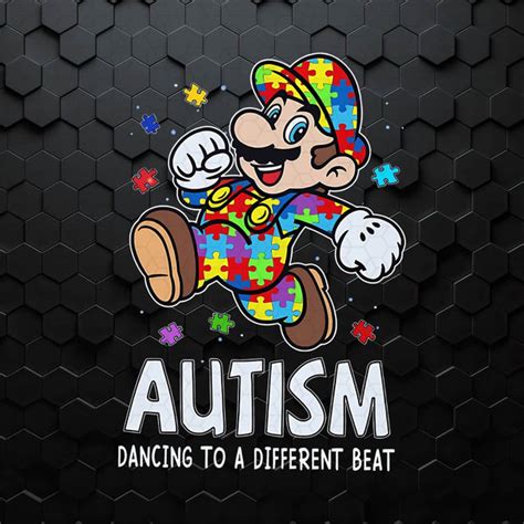 Super Mario Autism Dancing To A Different Beat Png Inspire Uplift