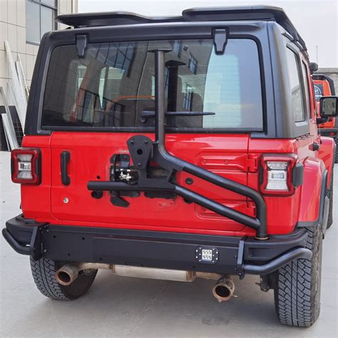 Aev Style Rear Bumper With Tire Carrier For Jeep Wrangler Jl Unlimited