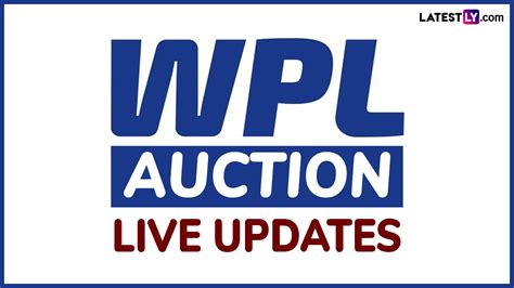 Cricket News 2024 WPL Auction Highlights LatestLY