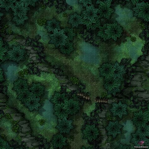 Jungle Path Dandd Map For Roll20 And Tabletop Dice Grimorium