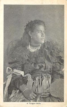 C1920 Tonga Postcard Tongan Belle Beautiful Woman Costume South Pacific