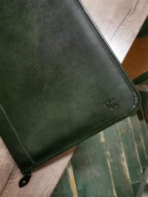 Leather Padfolio A Leather Portfolio A Peronalized Etsy