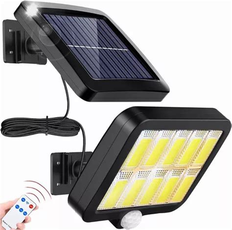 L Mpara Solar Exterior Luz Impermeable Led Modos Remoto Mercadolibre