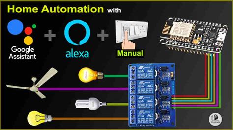 Google Assistant Home Automation Iot Using Nodemcu Esp8266 Blynk Images