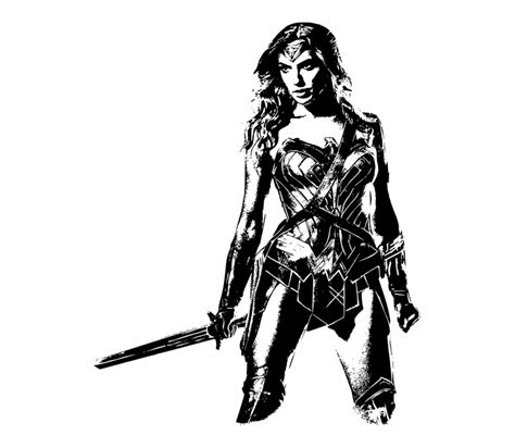 Wonder Woman Silhouette SVG Free