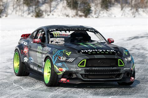 Watch Vaughn Gittin Jr Drift His Ford Mustang Rtr On Ice