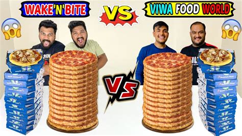 Viwa Food Worlds Record Broken Pizza Stack Challenge Wakenbite