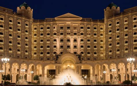 The Ritz Carlton Riyadh Hotel Riyadh Saudi Arabia Hotel Exterior Night Travoh