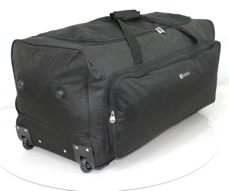 Xxl 34 Travel Luggage Wheeled Trolley Holdall Suitcase Duffel Cargo Bag 134l Ebay