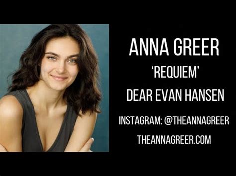 Anna Greer Requiem From Dear Evan Hansen Youtube