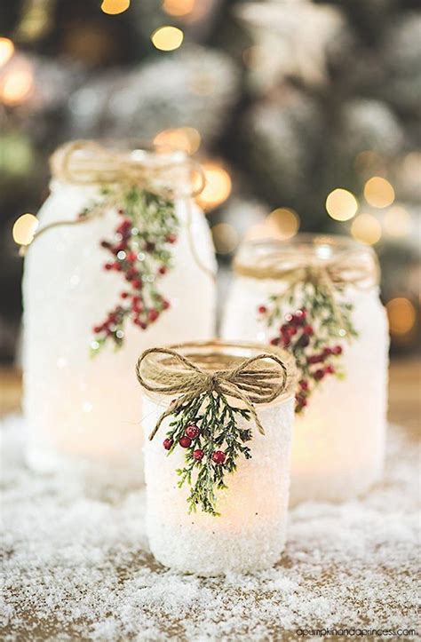 Easy And Unique Mason Jar Crafts Christmas Mason Jars Mason Jar Decorations Christmas