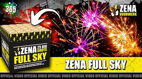 Zena Full Sky Vuurwerk Zena Zena 25 Schots Powercake YouTube