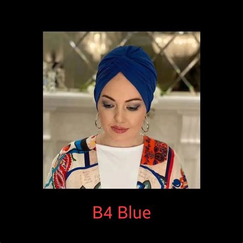 Turkish Hijab Turban Semi Instant Twist Style Womens Fashion