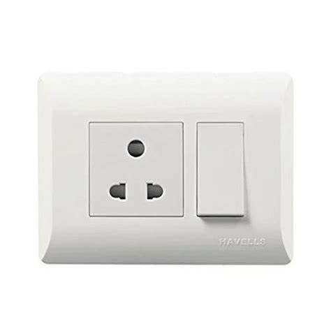 Havells Coral 6a 1 Way 1m White Modular Switch At Rs 31piece Havells