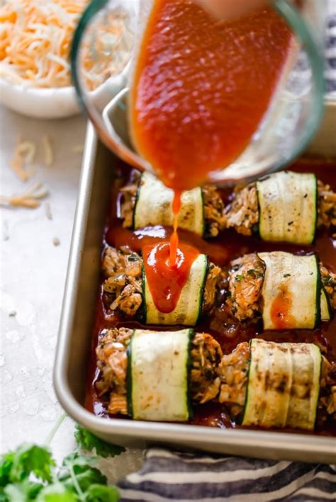 Zucchini Chicken Enchilada Roll Ups Cooking Home