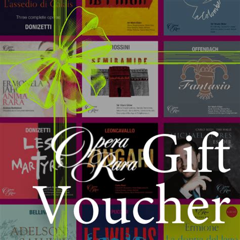 Posted Gift Voucher Opera Rara Design Opera Rara