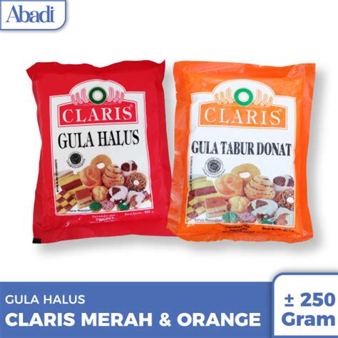 Jual Gula Halus Tabur Donat Dingin Claris Merah Orange Oren