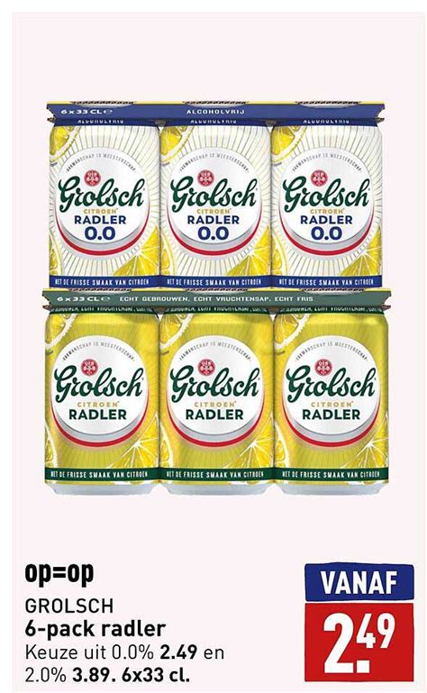 Grolsch 6 Pack Radler Aanbieding Bij ALDI 1Folders Nl