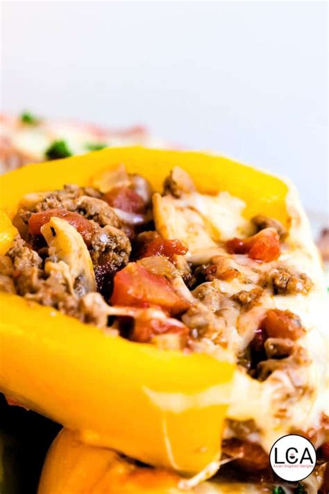 Ground Beef Stuffed Bell Peppers 45 Minutes