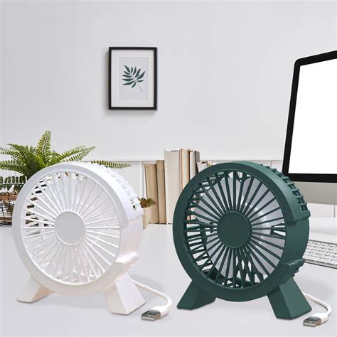 Oloey Kipas Angin Meja Mini Desk Fan Strong Wind Usb Plug In Ylg