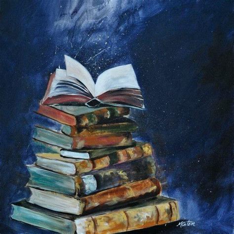 Open Book Painting at PaintingValley.com | Explore collection of Open Book Painting