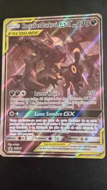 Carte Pok Mon Noctali Et Darkrai Gx Sm Promo Soleil Lune