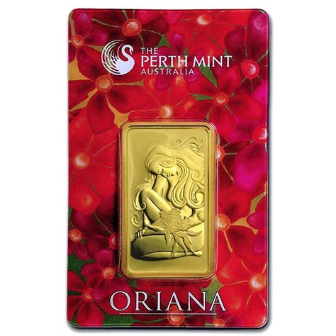 Oz Gold Bar Perth Mint Oriana Design In Assay New York Gold Co