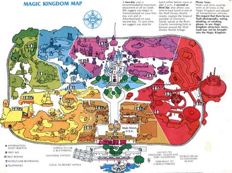 Theme Park Maps - over the Years | Theme park map, Disney map, Disney ...