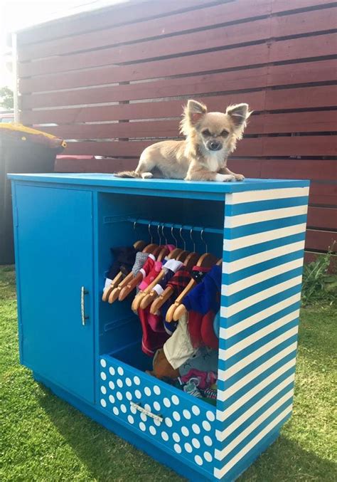 I Up Cycled This Old Storage Unit And Turned It Into A Doggy Wardrobe