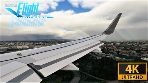 K Rainy Landing At Toulouse Microsoft Flight Simulator