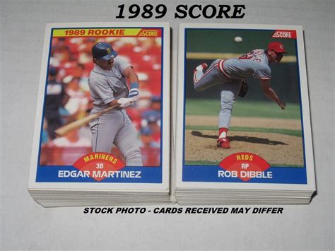 1989 Score BASEBALL Lot 100 Cards Etsy