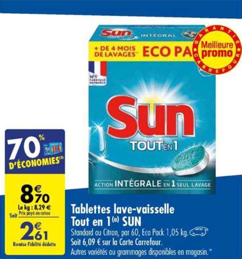 Anti Crise Fr Remise 70 Sur Les Tablettes Sun Chez Carrefour Du 26