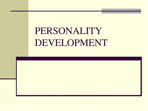 Ppt Personality Development Powerpoint Presentation Free Download