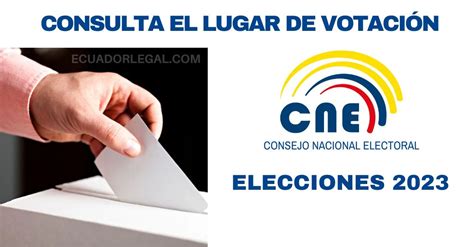 Consulta El Lugar De Votaci N Cne Ecuadorlegalonline