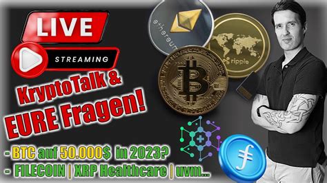 3 Krypto LIVE REALTALK Filecoin XRP Healthcare Uvm YouTube