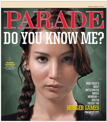 Jennifer Lawrence The Hunger Games Katniss Everdeen Parade Magazine